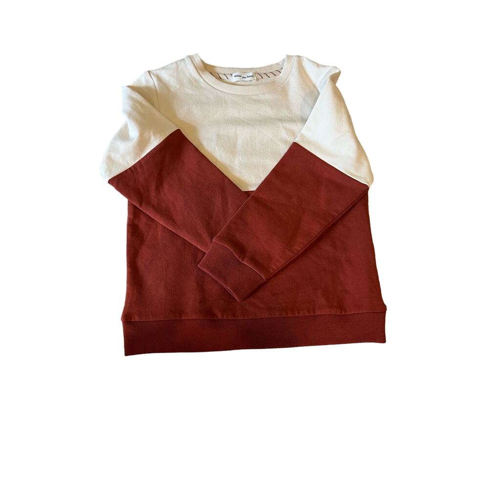 Miles The Label Boys Colorblock Crewneck Sweatshirt Size 6